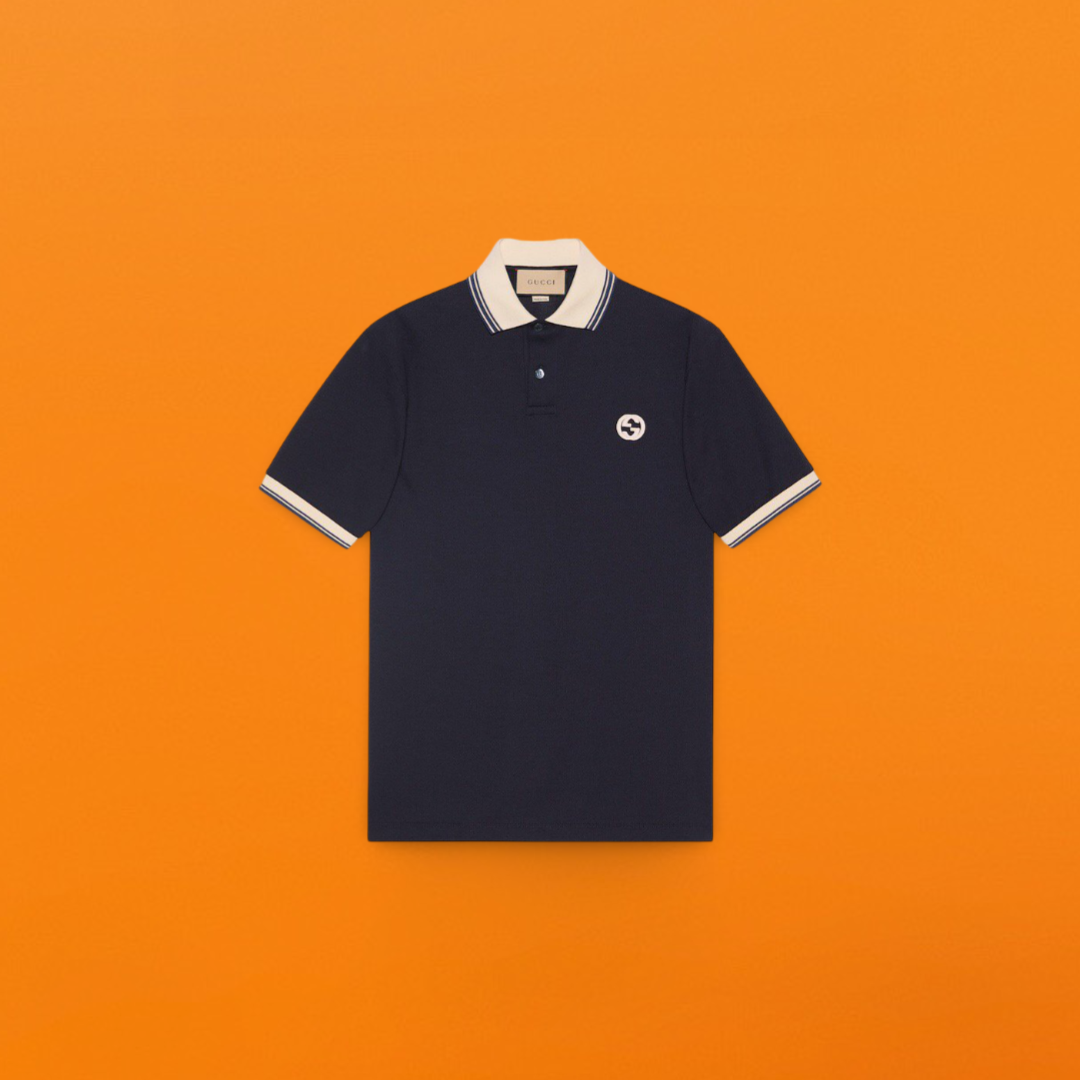 Interlocking small logo embroidered Polo shirt<span class="brand-imgs GUCCI"></span>