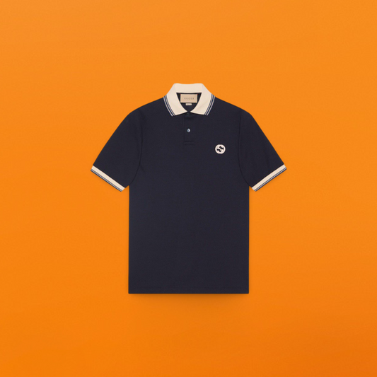 Interlocking small logo embroidered Polo shirt<span class="brand-imgs GUCCI"></span>