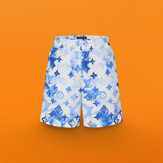 Gradient floral beach Shorts <span class="brand-imgs LV"></span>