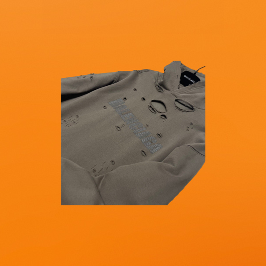 Damaged hoodie coffee color<span class="brand-imgs BL"></span>