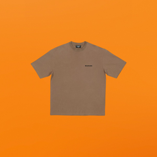 Brown embroidery T-shirt <span class="brand-imgs BL"></span>