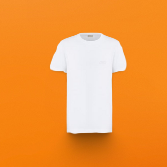 Square embroidered letter T-shirt white <span class="brand-imgs DIOR"></span>