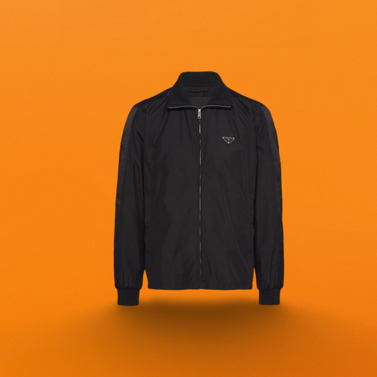 Triangle logo patchwork sports jacket <span class="brand-imgs PD"></span>