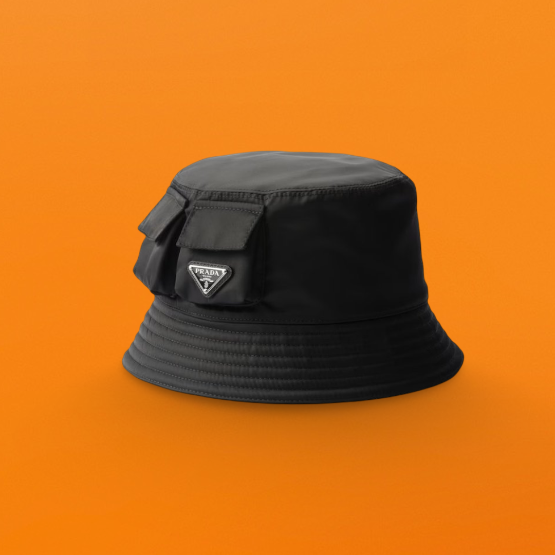 Small pocket triangle logo bucket hat <span class="brand-imgs PD"></span>
