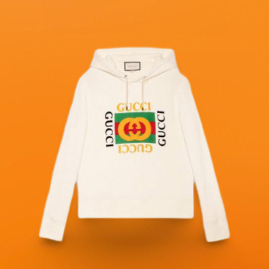 Retro square hoodie off-white <span class="brand-imgs GUCCI"></span>